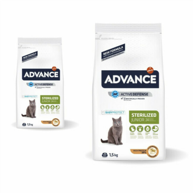 Croquettes Advance Sterilized junior Poulet