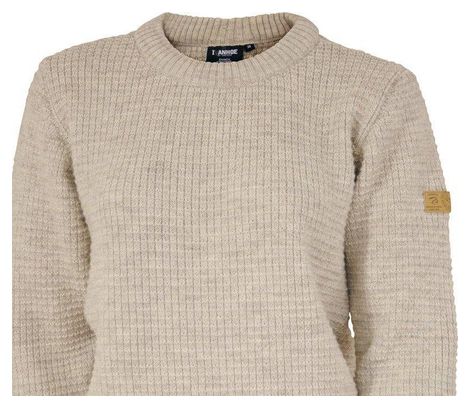 Pull Ivanhoe NLS Pétale de bouleau col rond - 100% pure laine non teinte