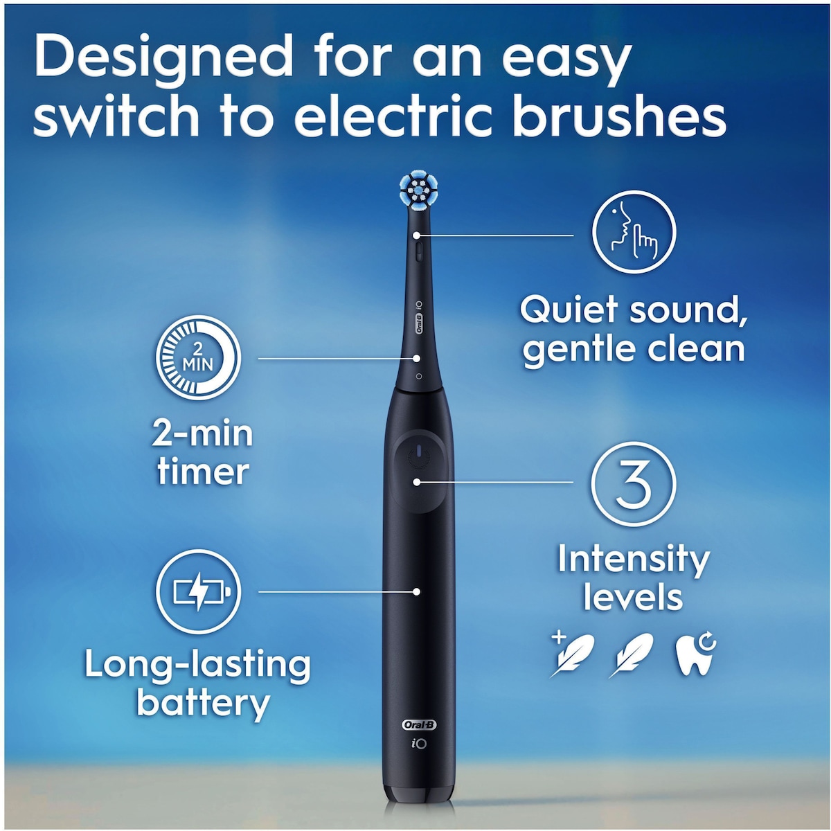 Oral-B iO2 elektrisk tannbørste 612272 (Night black)