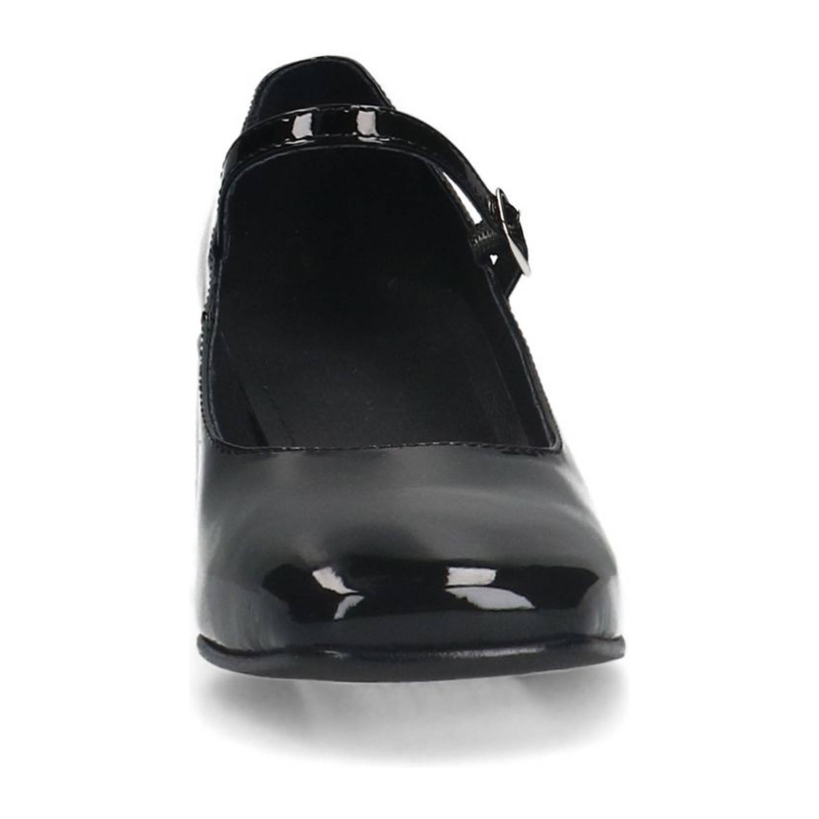 Manfield lakleren pumps zwart