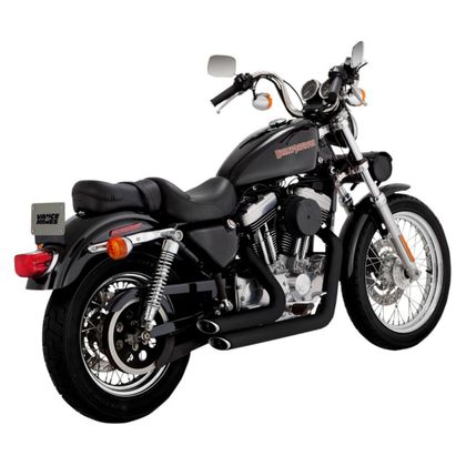 Ligne Complète Vance & Hines SHORTSHOTS STAGGERED BLACK