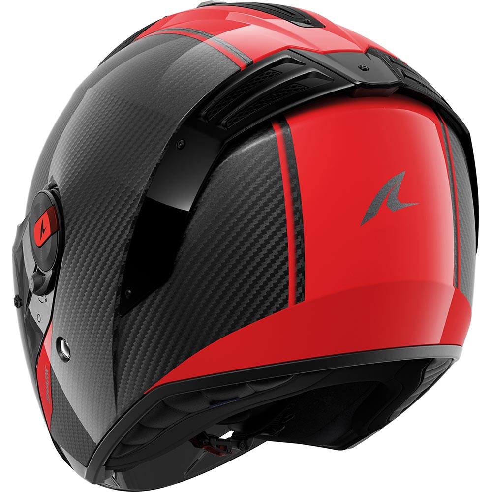 Shark - Casque RS Jet Carbon Noir / Rouge / Brillant