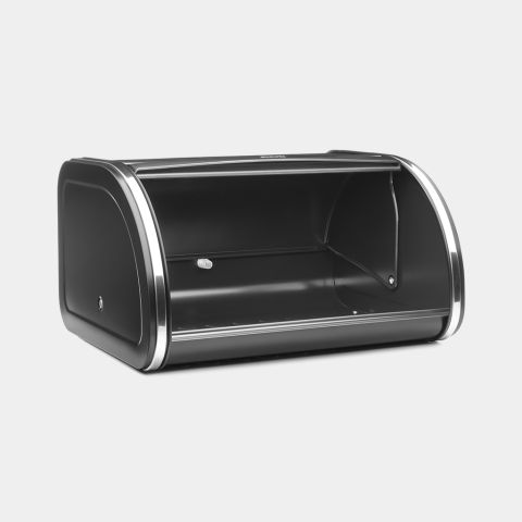Broodtrommel met schuifdeksel, medium - Matt Black
