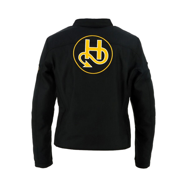 Helstons - Blouson femme Sturgis Noir / Blanc / Jaune