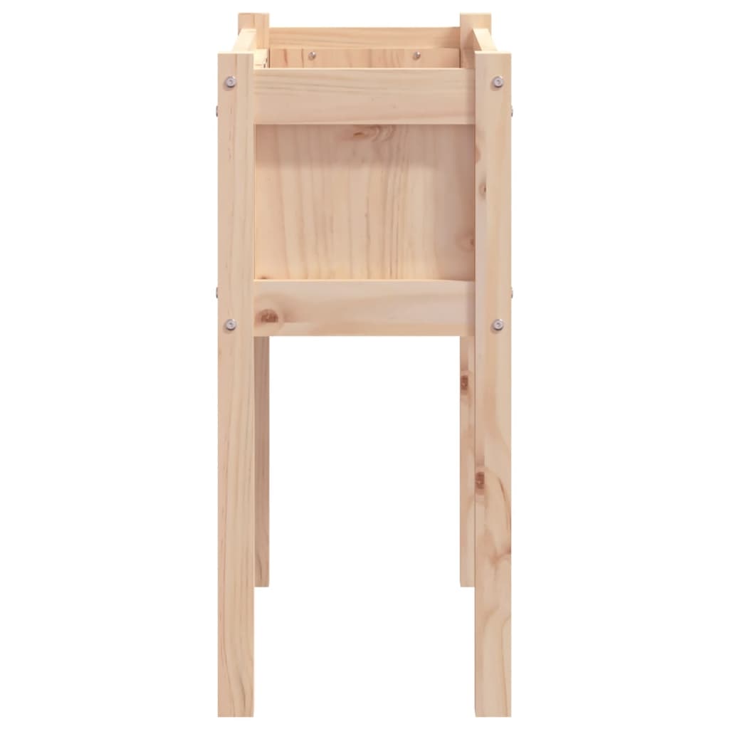 Jardinières 2 pcs avec pieds bois de pin massif