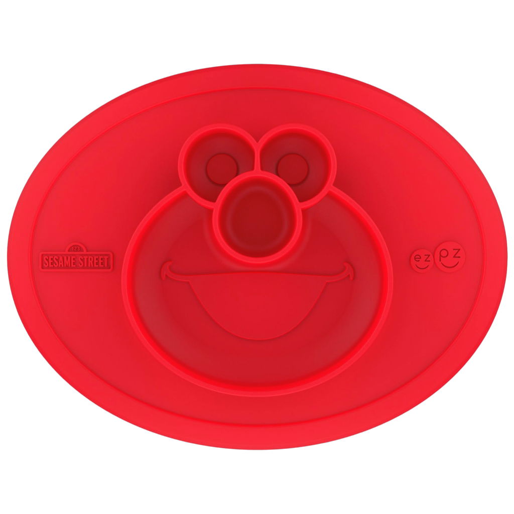ezpzezpz   Teller Sesamstrasse red