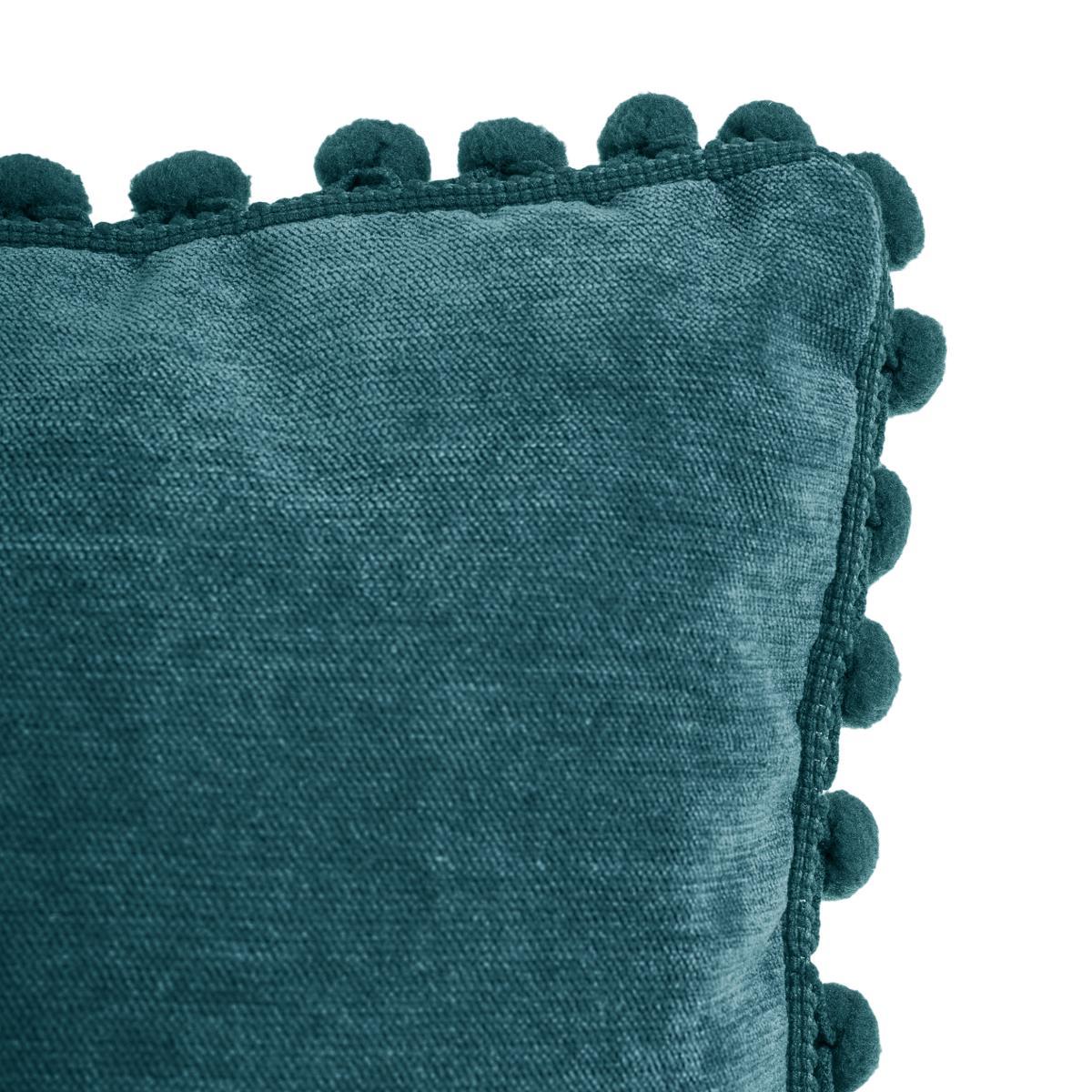 COUSSIN POMPONS CANARD 40X40CM