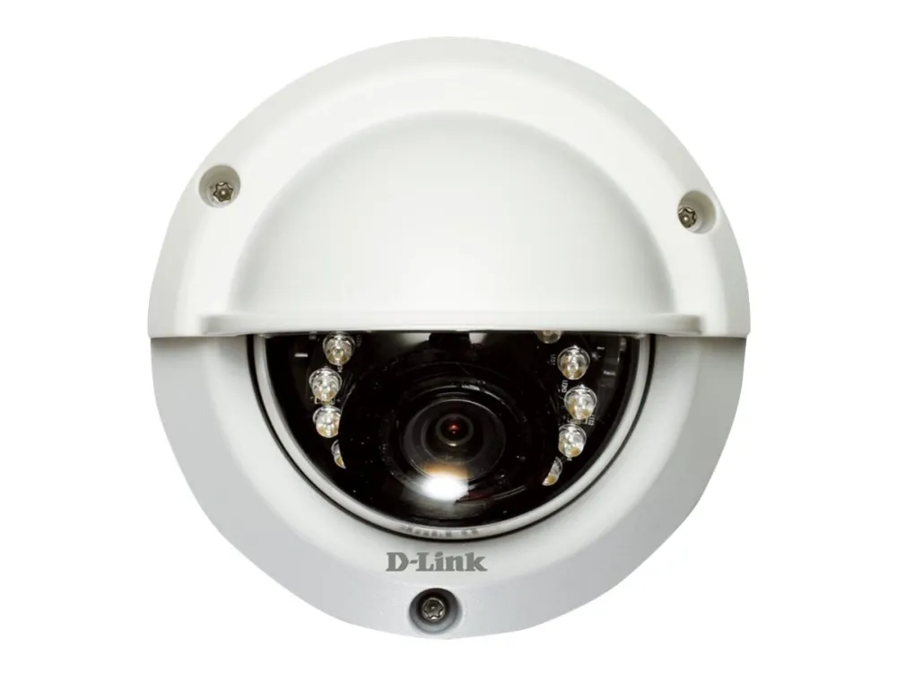 D-Link DCS-6315 - Netværksovervågningskamera - kuppel - udendørs - vejrbestandig - farve (Dag/nat) - 1280 x 720 - forskellige brændvidder - audio - LAN 10/100 - MPEG-4, MJPEG, H.264 - DC 12 V / PoE