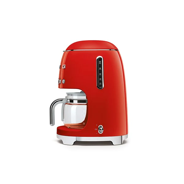 Machine à café filtre rouge 10 tasses 1050 W DCF01RDEU Smeg