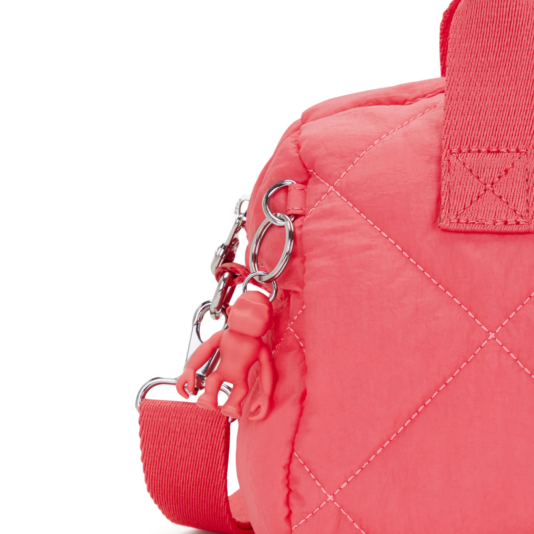 BINA M Sac à main de taille moyenne avec bandoulière ajustable amovible - Cosmic Pink Quilt