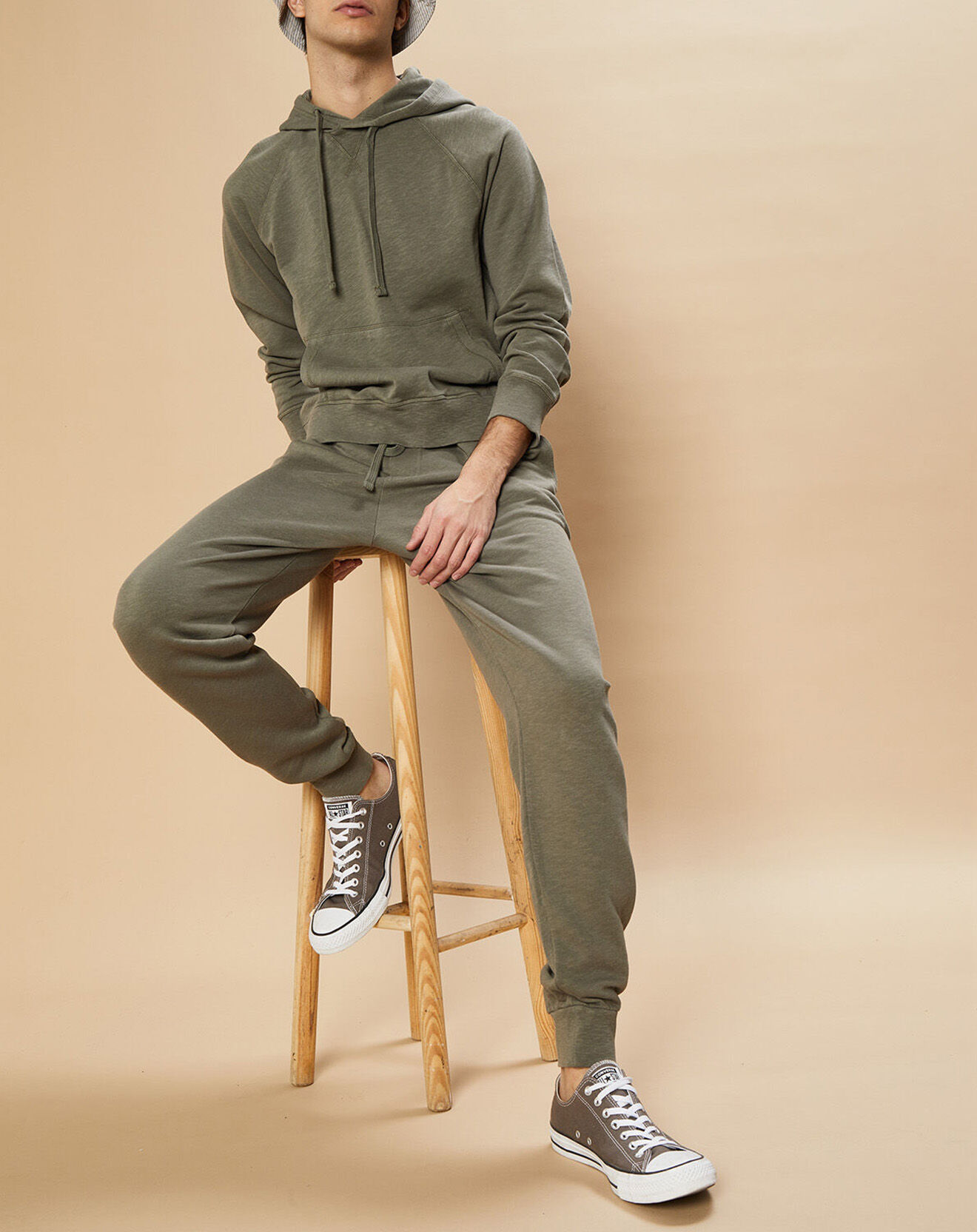 Hartford Sweat à capuche Light olive
