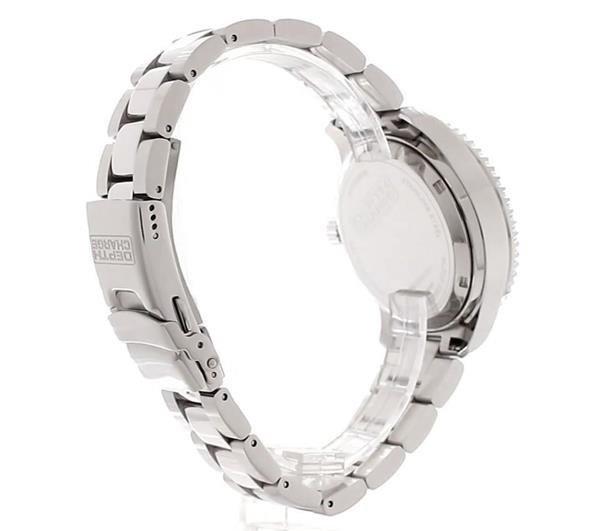 Depth Charge Stainless Steel Black Dial Dive Watch