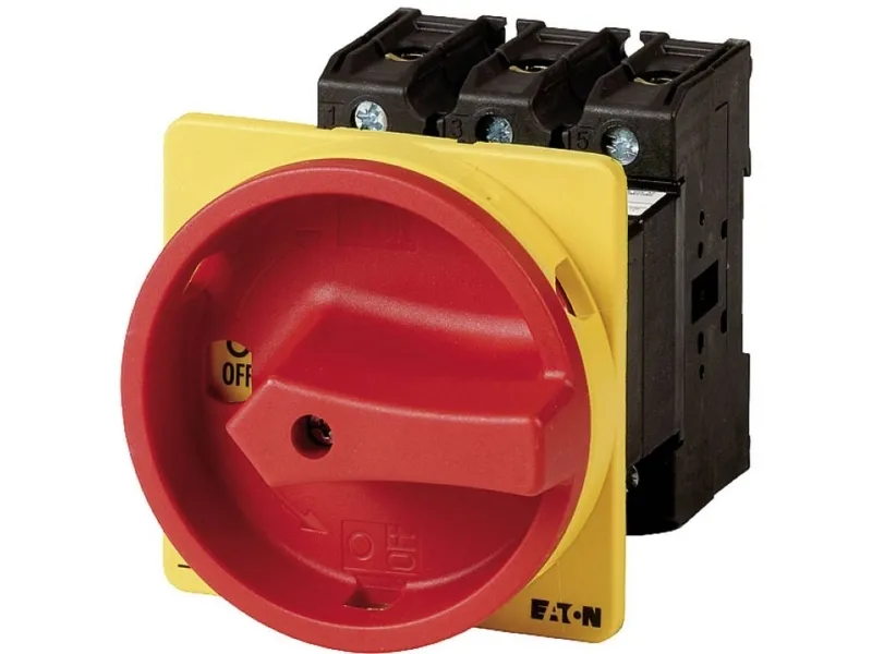 Eaton P3-63/V/SVB, Drejekontakt, 3P, Rød, IP65, 63 A