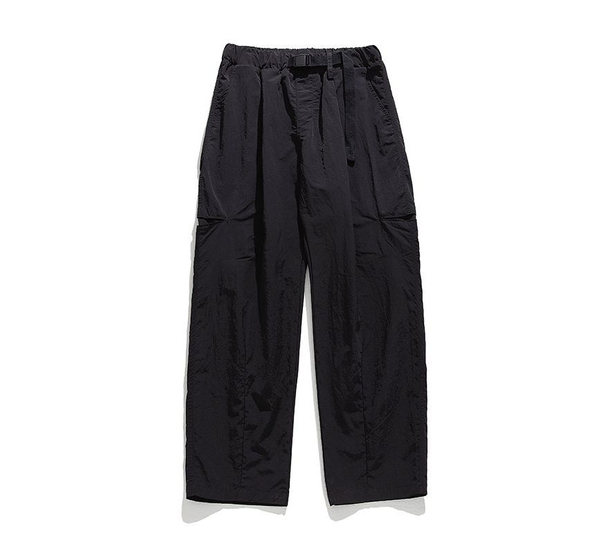 Really Point - Effen rechte broek met elastische taille