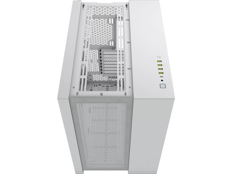 Corsair PC-Gehäuse 6500D Airflow Weiss Mid-Tower PC-Case mit Zwei-Kammer-Design und herausragendem Luftstrom