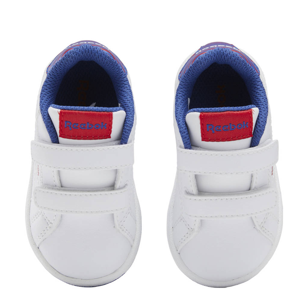 Reebok Royal Complete Clean 2.0 sneakers wit/kobaltblauw/rood