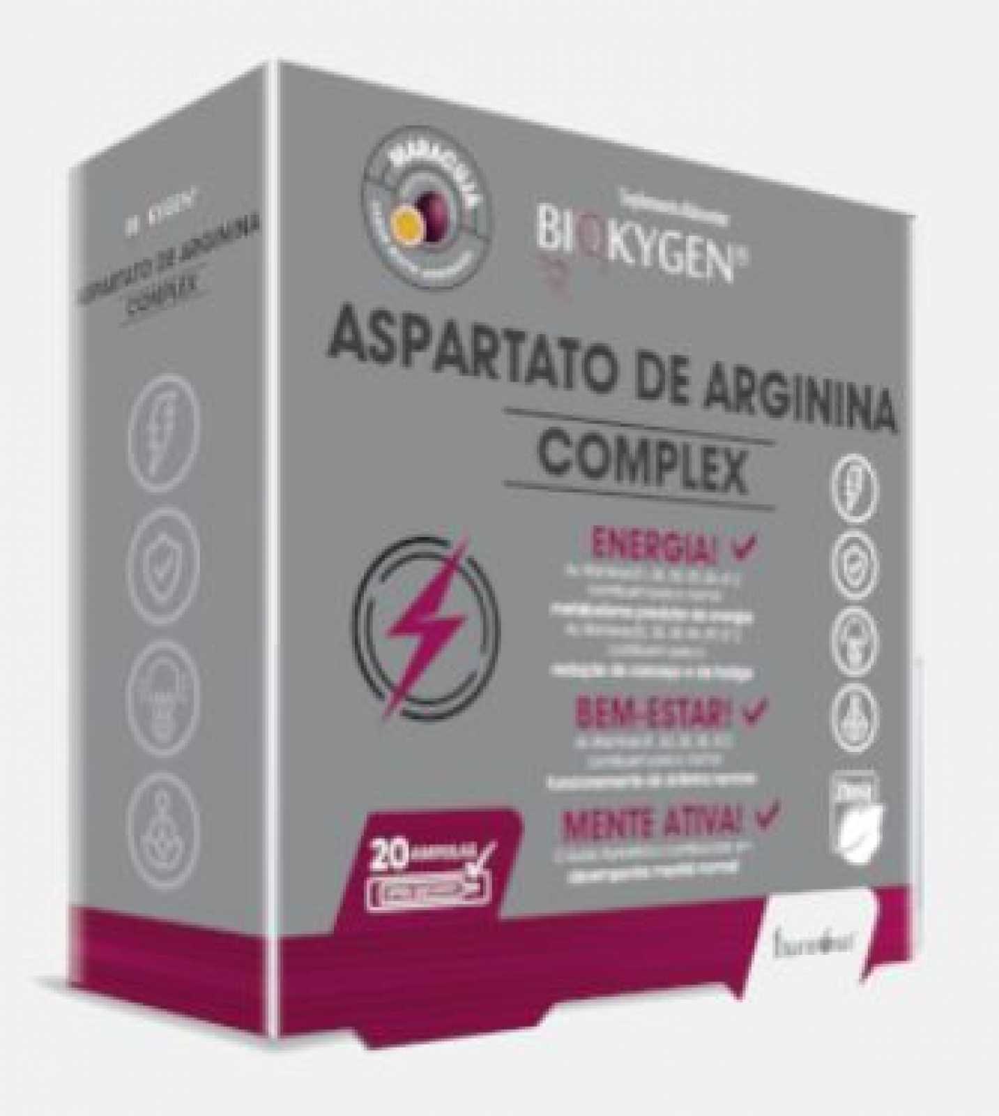 Fharmonat Biokygen Complexo de Arginina e Aspartato 20 cápsulas