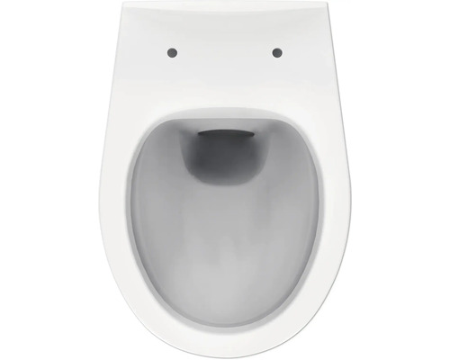 form&style Obira wandclosetset, diepspoel, open rand, glanzend wit met toiletzitting