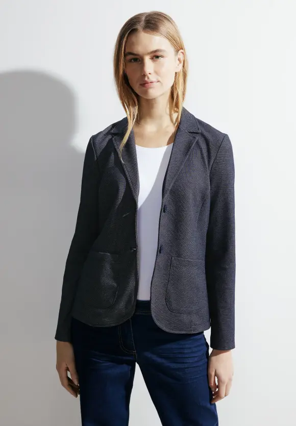 Jacquard Blazer - universal blue