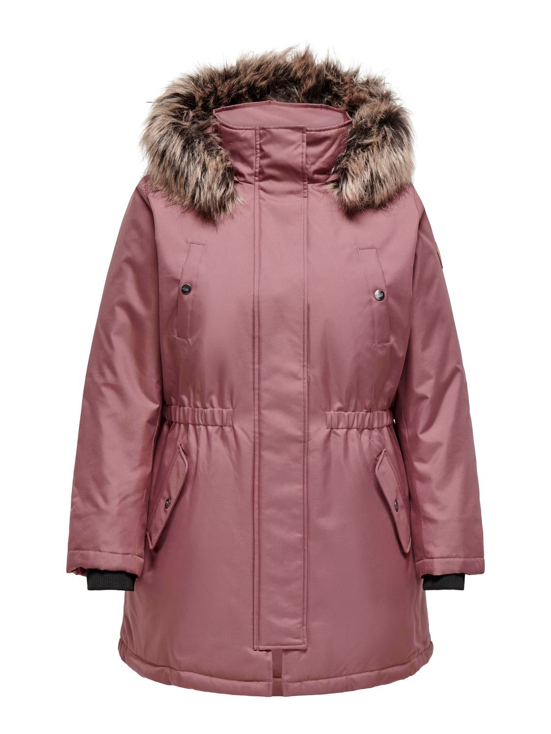 CARIRENA Langer Parka Rose Brown