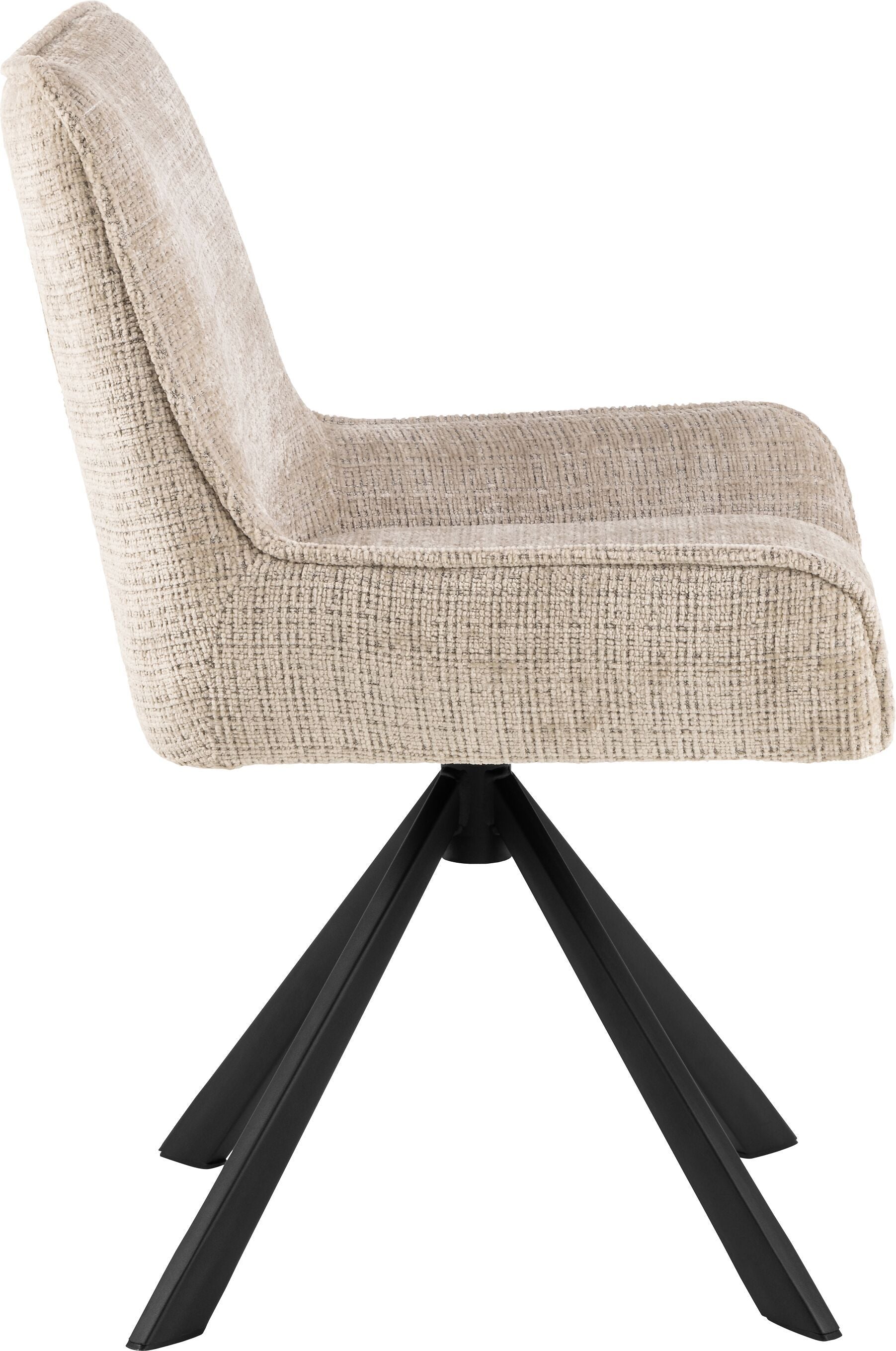 HELLA Stuhl - Beige / B: 59.0 cm x T: 56.0 cm x H: 81.0 cm