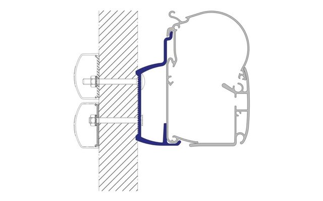 Dometic PW-ADAPT Adapter für Wandmarkisen PW 1100, PW 1500 & PW 3800