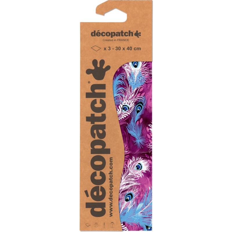 Pochette 3 Feuilles Identiques Ref 577 - Violet
