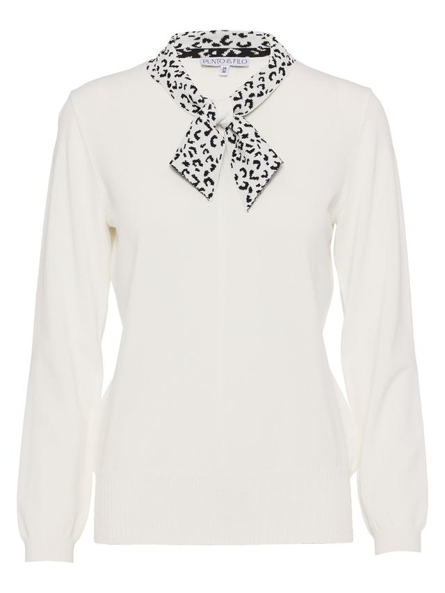 Pullover mit Schal
