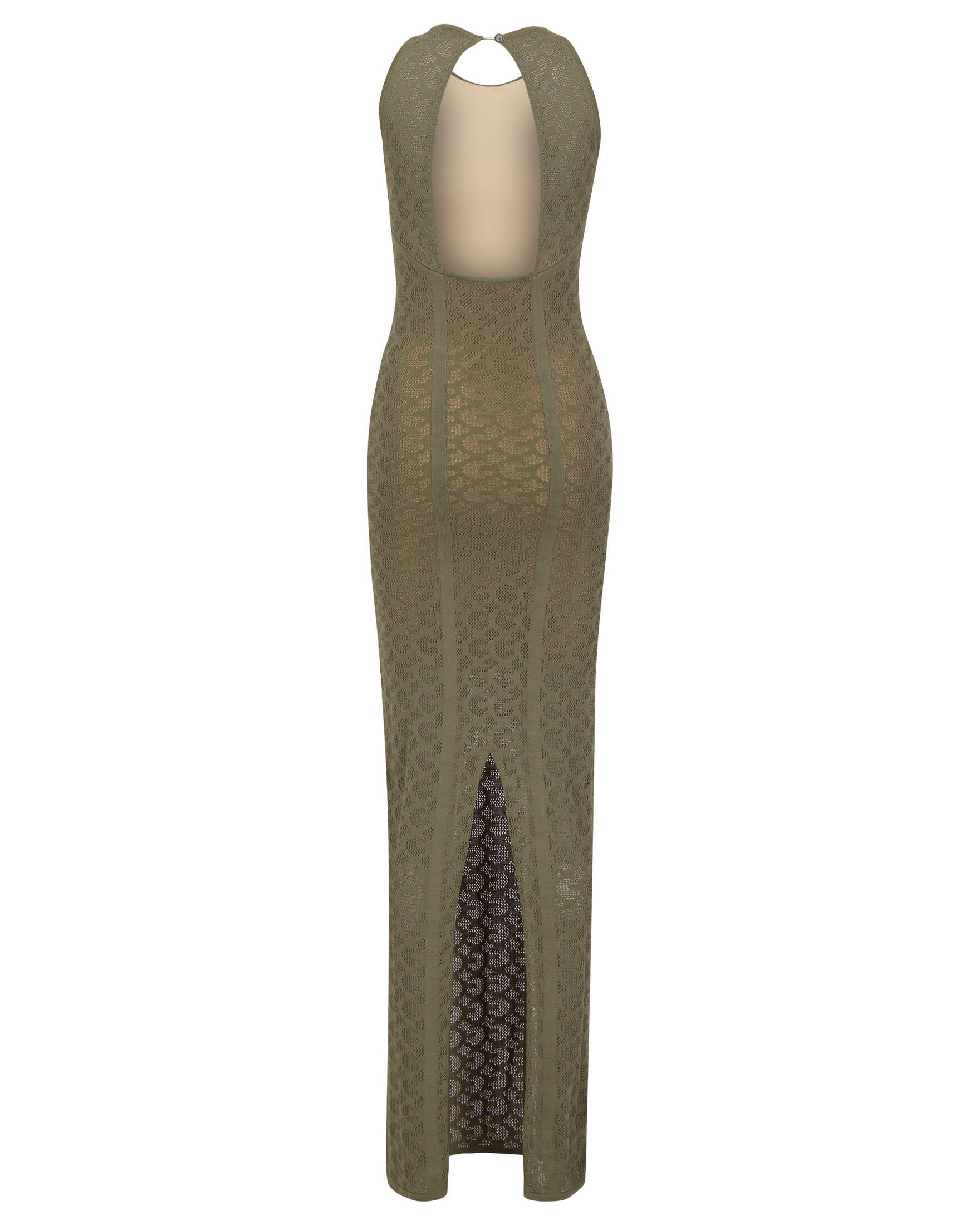 Guess| Damen Strickkleid BELLE LOGO SL LONG DRESS