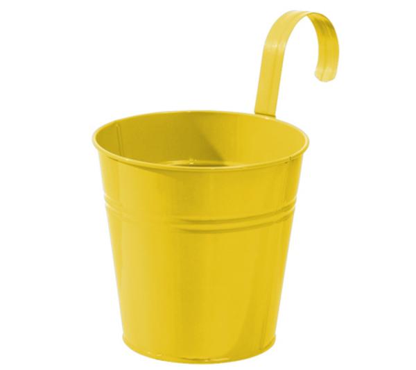 Dehner Zinktopf mit Bügelhalter, rund