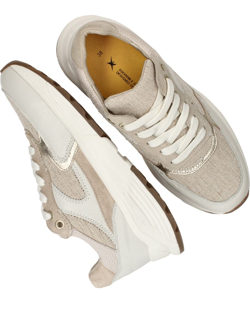 Xsensible Ponte Vecchio Stretchwalker Sneakers Beige Dames
