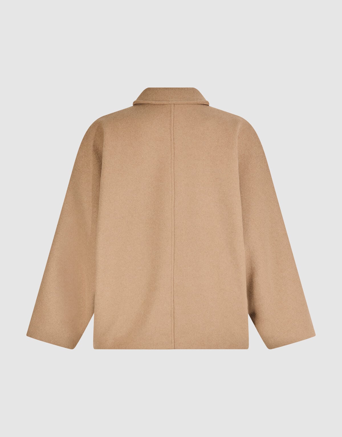 Wol Cape Jas Camel