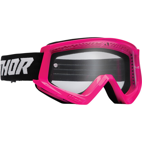 Thor Motocross - Masque Combat Racer Rose fluo / Noir