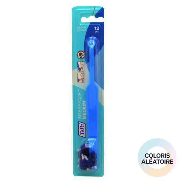 Escova de dentes TePe Interspace tamanho médio + 12 cabeças