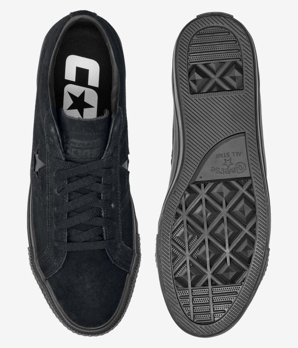 Converse CONS One Star Pro Suede Schuh (black black black)