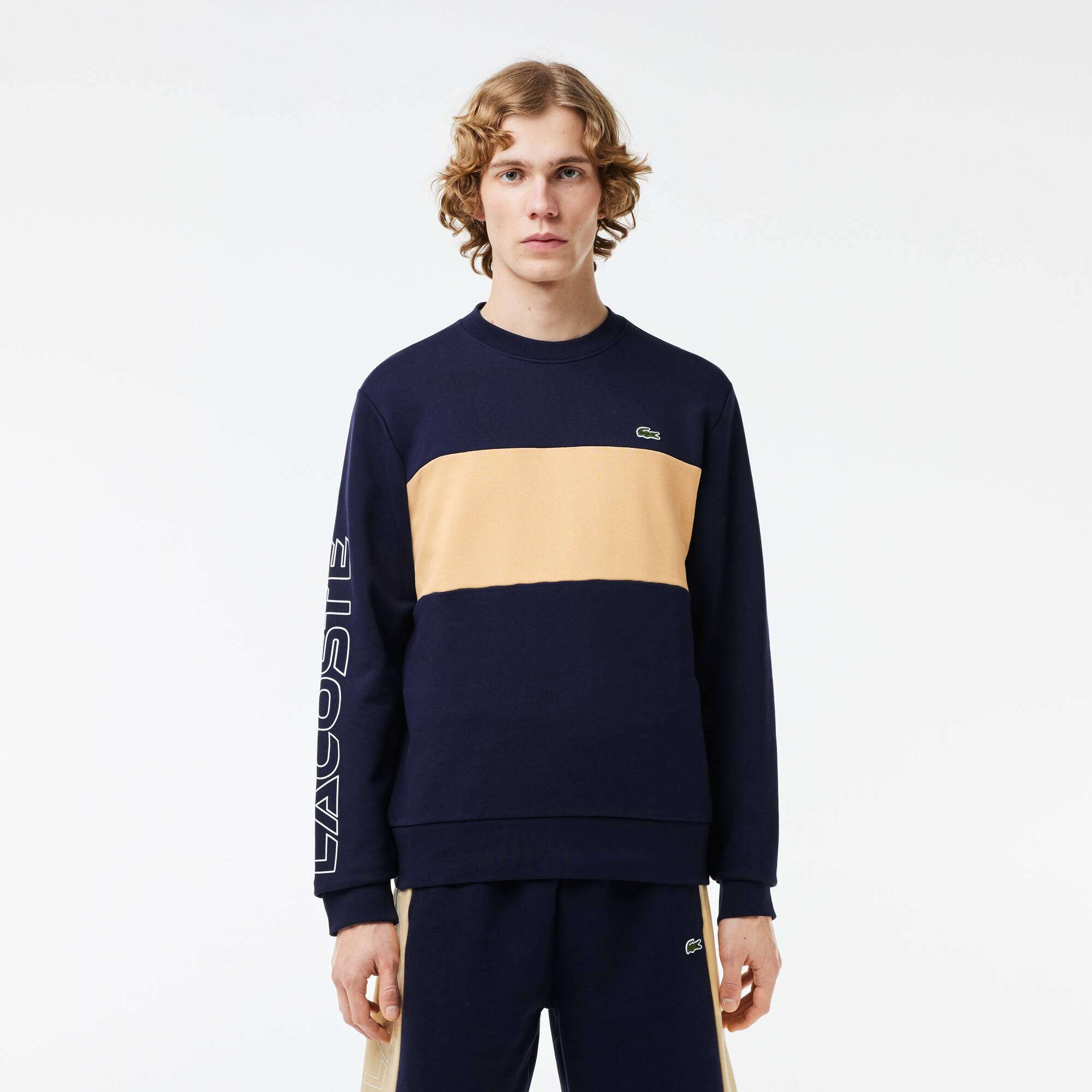 Sweatshirt Jogger color-block classic fit avec imprimé 3D Sweatshirts - Bleu - Lacoste - Homme