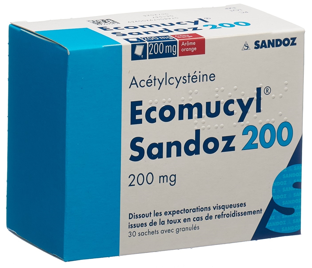 ECOMUCYL Sandoz Gran 200 mg Btl 30 Stk