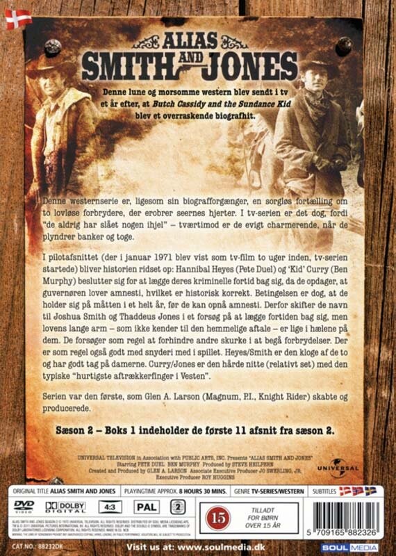 Alias Smith And Jones - Sæson 2 - Boks 1 - DVD