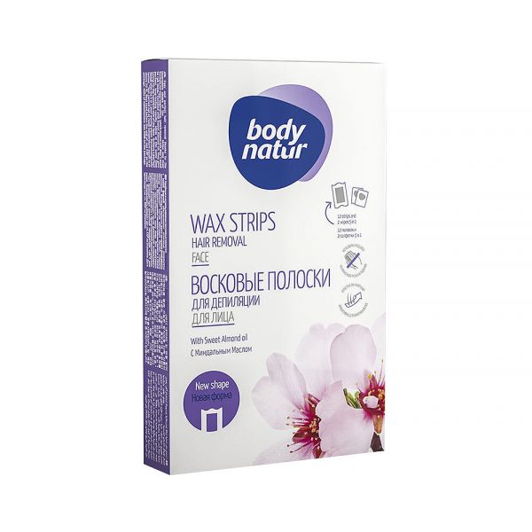Body Natur Bandas Faciais Rosto Toalhitas 12un   2un