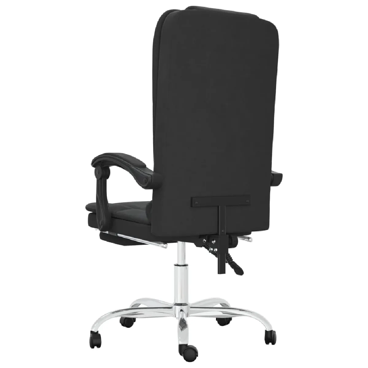 vidaXL Fauteuil de massage Noir Similicuir