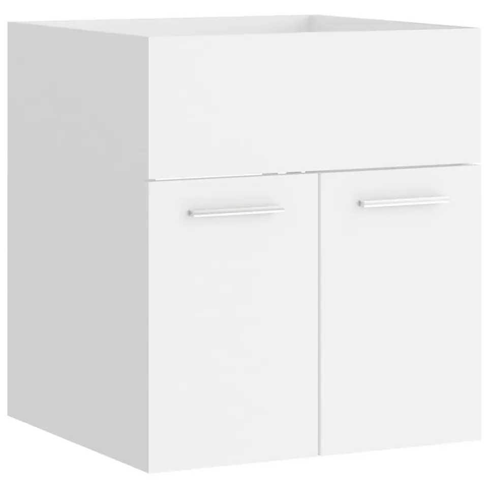 vidaXL - Wastafelkast - Wit - Bewerkt hout - 41 x 38.5 x 46 cm