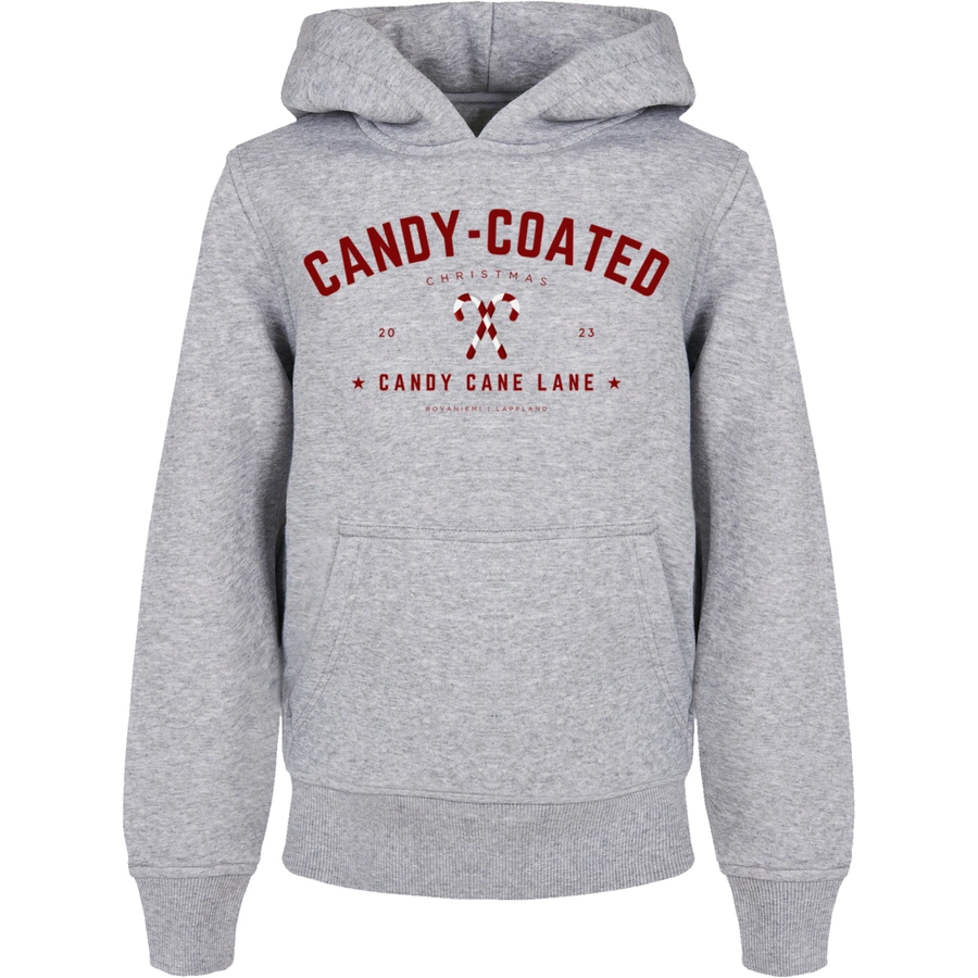 F4NT4STIC Basic Kids Hoodie Weihnachten Candy Coated Christmas heathergrey