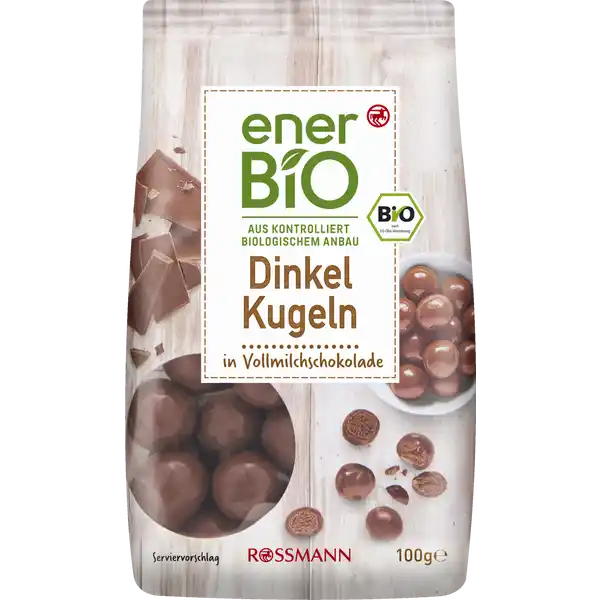Dinkel Kugeln in Vollmilchschokolade