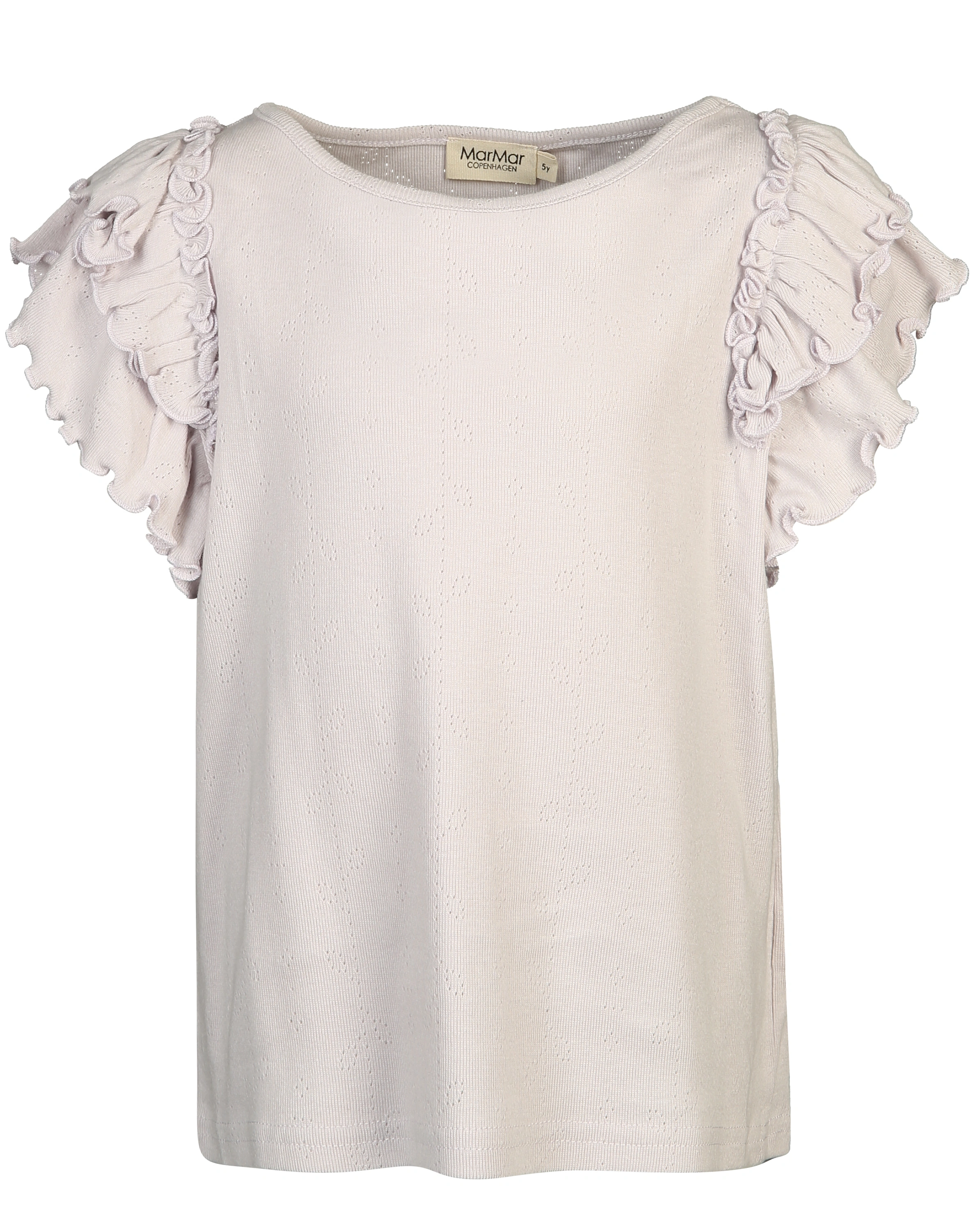 T-Shirt TAVORA FRILL in violet dust