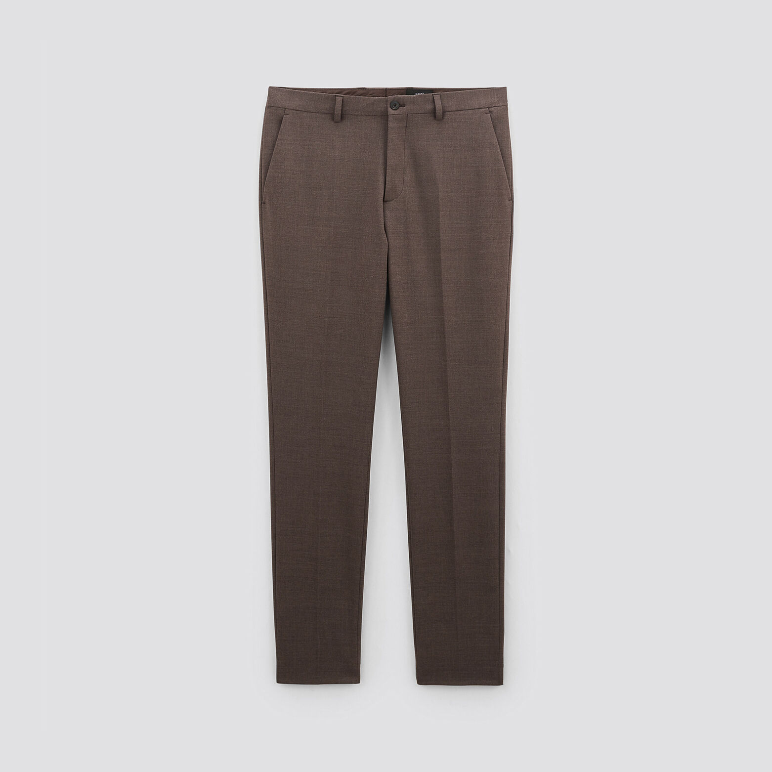 Pantalon de costume slim Marron