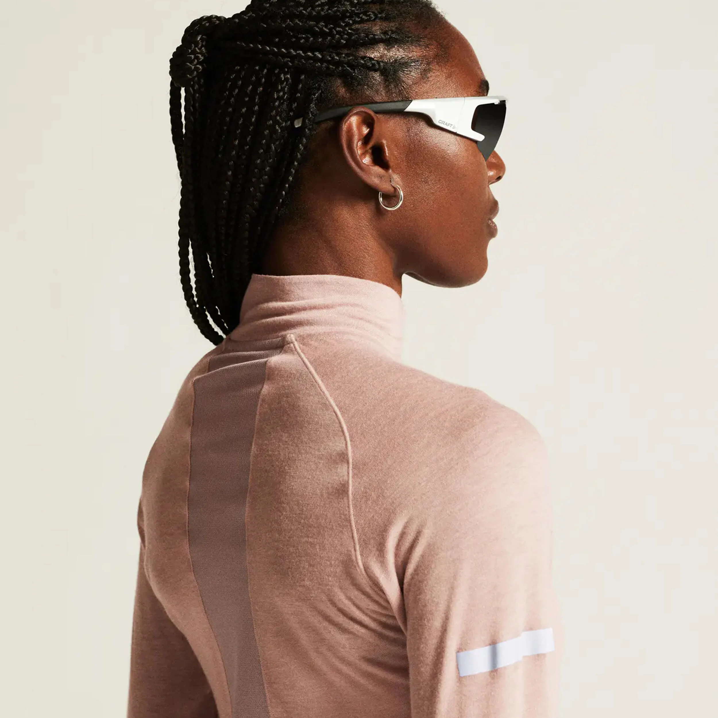 Craft ADV SUBZ Wool 3 Maillot De Course Femmes - Rosé