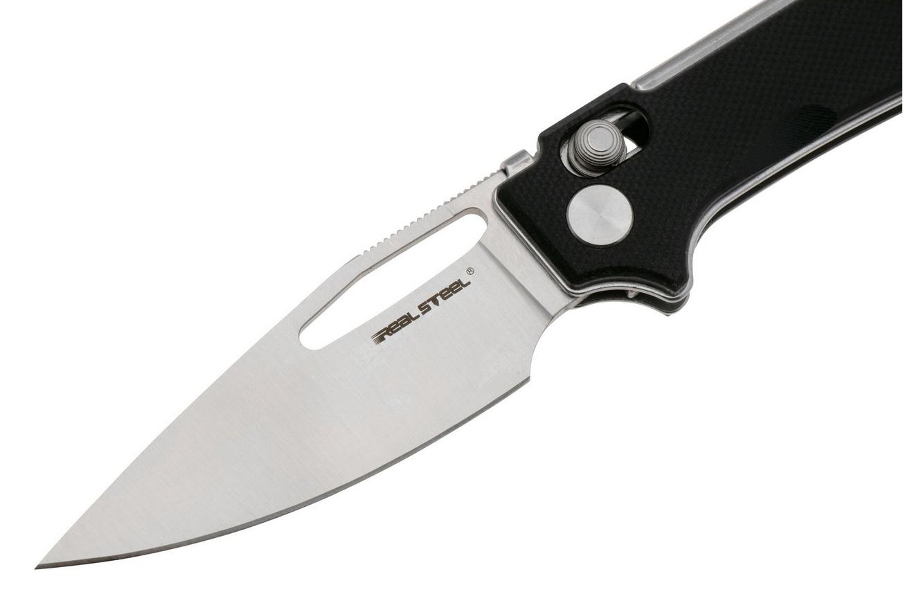 Real Steel Vis 8051BS Satin 12C27, Black G10, zakmes, Jakub Wieczorkiewicz design