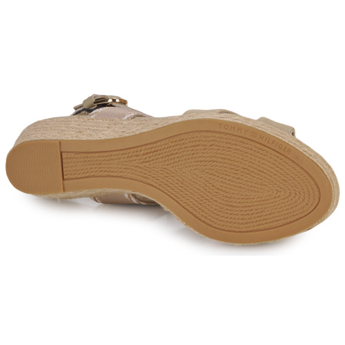 Tommy Hilfiger - SEASONAL WEBBING MID WEDGE - Beige
