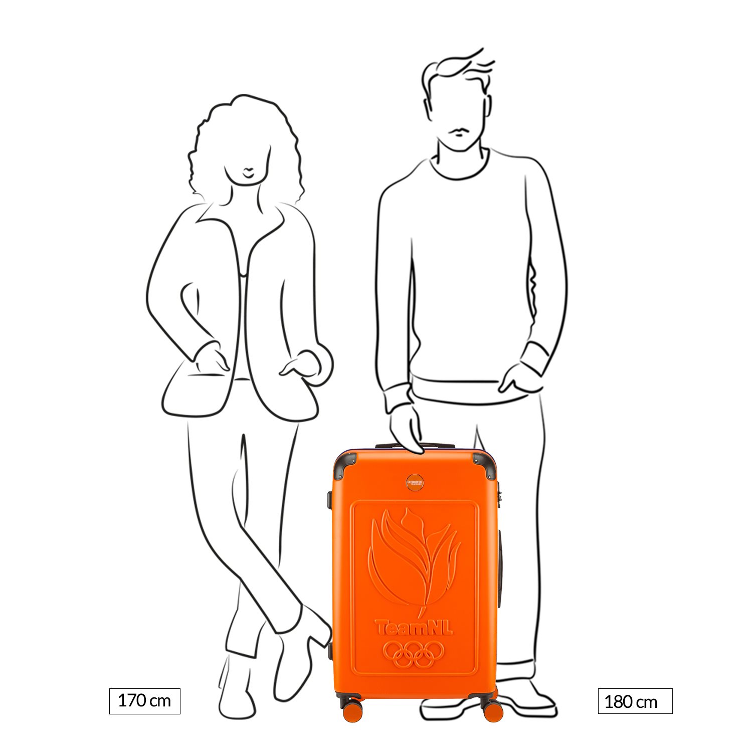 Princess Traveller TeamNL Large Trolley orange