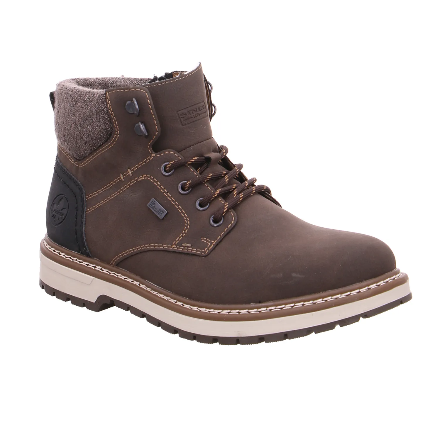 RIEKER Winter-Boots Braun Lederimitat